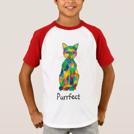 Rainbow Cat Purrfect T-Shirt (Kind)