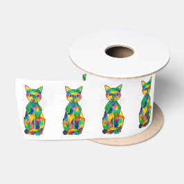 Rainbow Cat Ribbon Lint