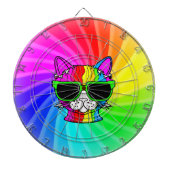 Rainbow Cat Twirl Dartbord (Voorkant)