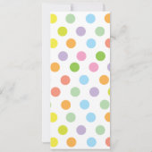 Rainbow Celebrate Photo Anniversaire Invitation de (Dos)