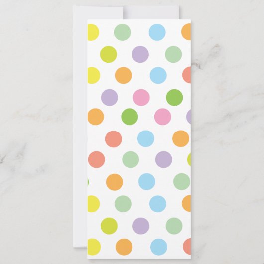 Rainbow Celebrate Photo Anniversaire Invitation de (Dos)