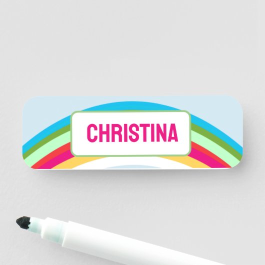 Rainbow Celebration Naam Tag (In situ)