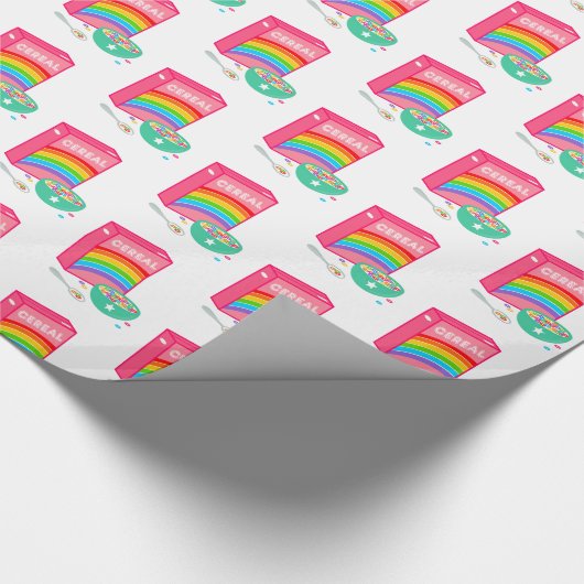 Rainbow Cereal Pattern Cadeaupapier (Hoek)