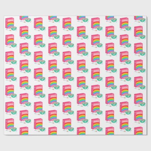 Rainbow Cereal Pattern Cadeaupapier (Vlak)