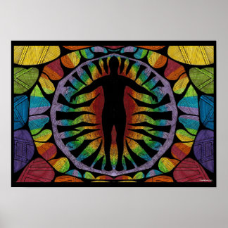 Rainbow Chakras Poster