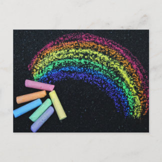 Rainbow Chalk Briefkaart
