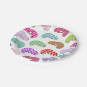 Rainbow Chameleon Pattern Papieren Bordje (Gekanteld)