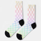 Rainbow Check Socks Sokken (Links)