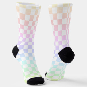 Rainbow Check Socks Sokken
