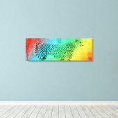 Rainbow Cheetah Canvas Afdruk (Insitu (Houten vloer))