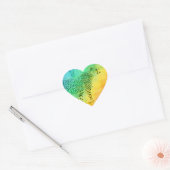 Rainbow Cheetah Hart Sticker (Envelop)