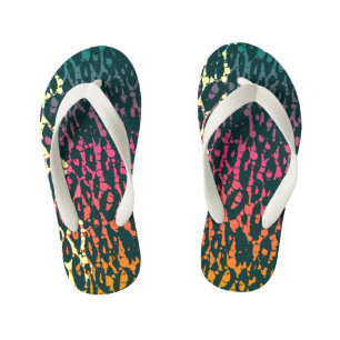 Rainbow Cheetah Kinder Teenslippers