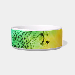 Rainbow Cheetah Voerbakje