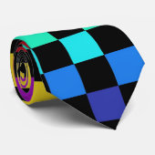 Rainbow Chess Stropdas (Opgerold)