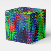 Rainbow Chevron Abstract Bedankdoosjes (Voorkant Zijde)