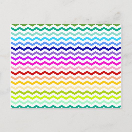 Rainbow chevron briefkaart (Voorkant)