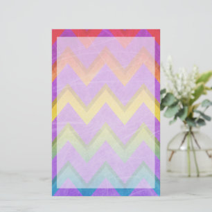 Rainbow Chevron by Shirley Taylor Briefpapier