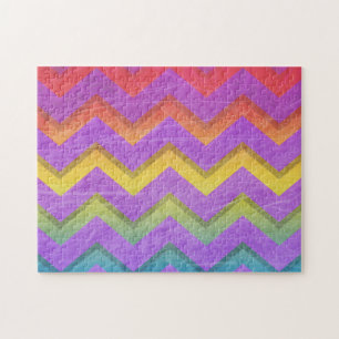 Rainbow Chevron by Shirley Taylor Legpuzzel