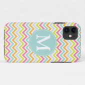 Rainbow Chevron, gepersonaliseerd Case-Mate iPhone Case (Achterkant (horizontaal))