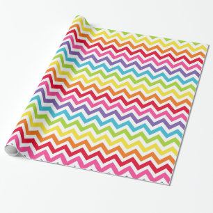 Rainbow Chevron Gift Wrap Cadeaupapier