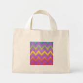 Rainbow Chevron par Shirley Taylor Mini Sac fourre (Devant)