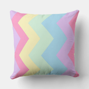 Rainbow chevron patroon kussen
