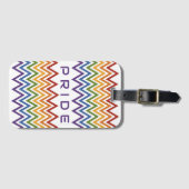 Rainbow Chevron Pattern, aangepast Bagagelabel (Voorkant (horizontaal))