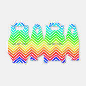 Rainbow Chevron Pattern Aangepaste naam Bedankdoosjes (Uitgevouwen)