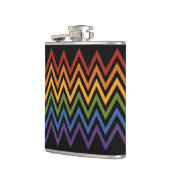 Rainbow Chevron Pattern-kolf Heupfles (Links)