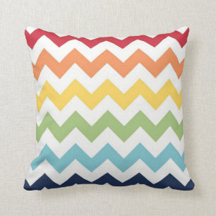 Rainbow Chevron Pillow Kussen