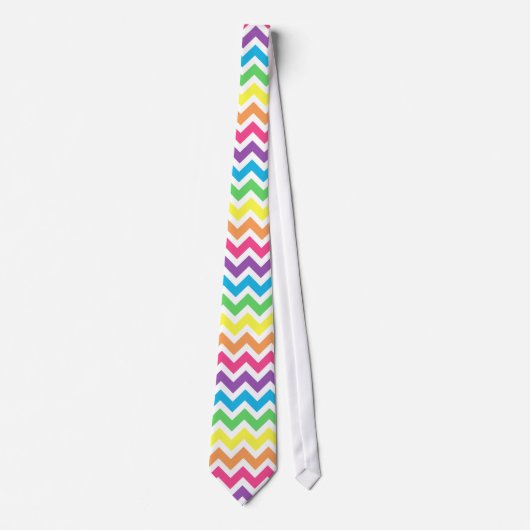 Rainbow Chevron Stropdas (Voorkant)