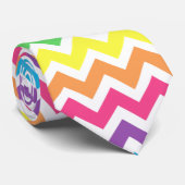 Rainbow Chevron Stropdas (Opgerold)