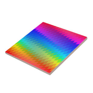 Rainbow chevron tegeltje