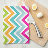 Rainbow Chevron Theedoek (Quarter Fold)