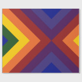 Rainbow Chevrons Cadeaupapier (Vlak)
