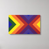 Rainbow Chevrons Canvas Afdruk (Voorkant)