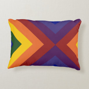 Rainbow Chevrons Decoratief Kussen