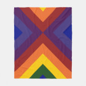 Rainbow Chevrons Fleece Deken (Voorkant)