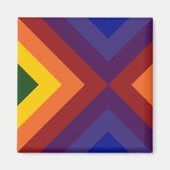 Rainbow Chevrons Magneet (Voorkant)