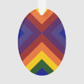 Rainbow Chevrons Ornament (achterkant)