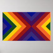 Rainbow Chevrons Poster (Voorkant)
