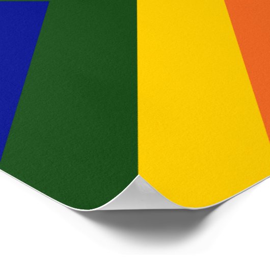 Rainbow Chevrons Poster (Hoek)