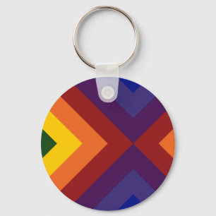 Rainbow Chevrons Sleutelhanger