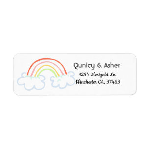 Rainbow Children's, Fun Rainbow Address Label