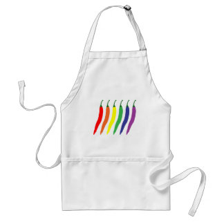 Rainbow Chili Pepper Standaard Schort