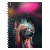 Rainbow Chinese Crested Dog Carnet (Devant)