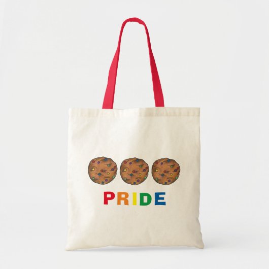 Rainbow Chip Cookie Pride Cookies Canvas tas (Voorkant)