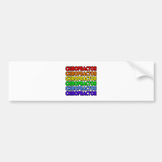 Rainbow Chiropractor Bumpersticker