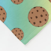 Rainbow chocola koekjes patroon fleece deken (Hoek)