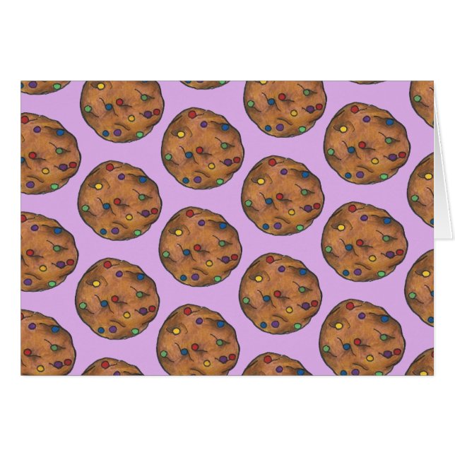 Rainbow Chocolate Chip Cookie Baking Sweet Purple (Devant horizontal)
